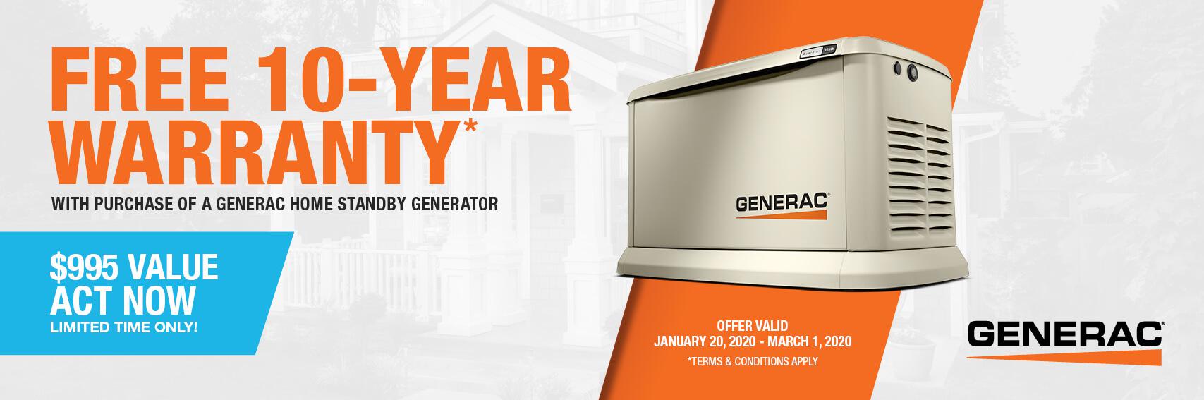 Homestandby Generator Deal | Warranty Offer | Generac Dealer | Cedar Glen, CA